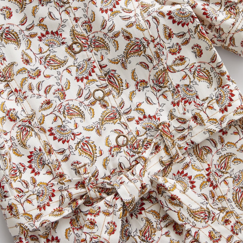 NWT Zara Girls Floral Printed Jumpsuit - Picture 3 of 10